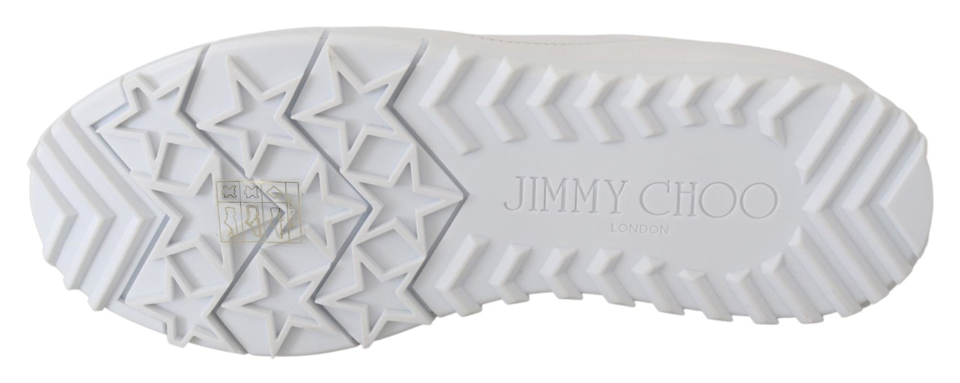 Jimmy Choo Elegant White Leather Sneakers - SMARTMARTNZ