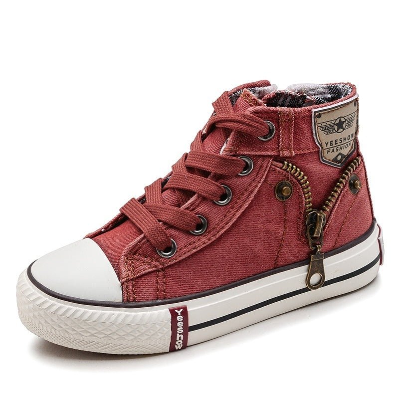 Kids’ Autumn Casual Shoes – Breathable Denim Sneakers & Canvas Boots for Boys & Girls - SMARTMARTNZ