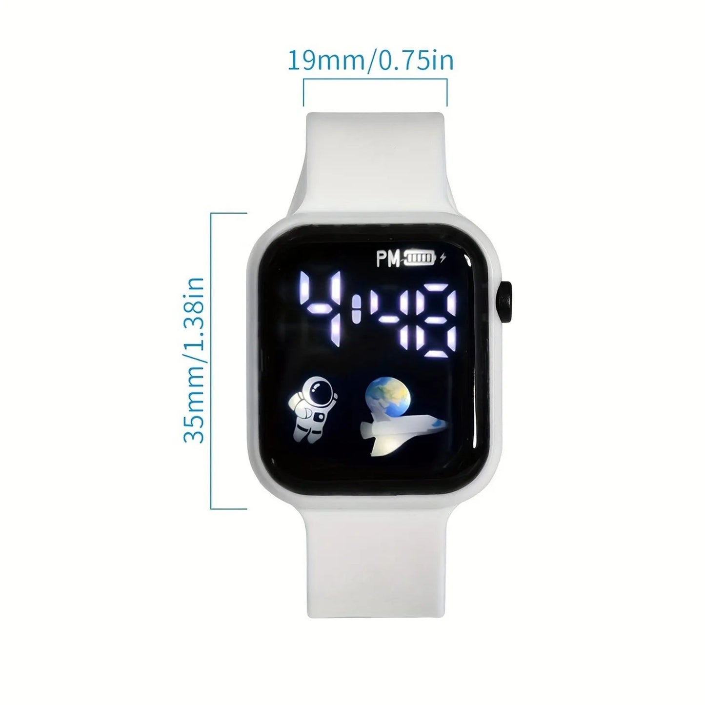 Kids Watch Sport LED Digital Watches Spaceman Silicone Strap Waterproof Electronic Wristwatch for Children Boys Girls Gifts - SMARTMARTNZ