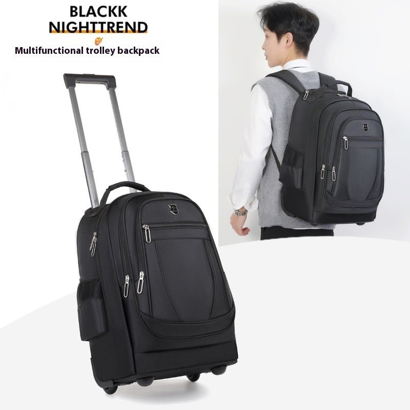 Large Capacity Drawbar Oxford Cloth Backpack - SMARTMARTNZ