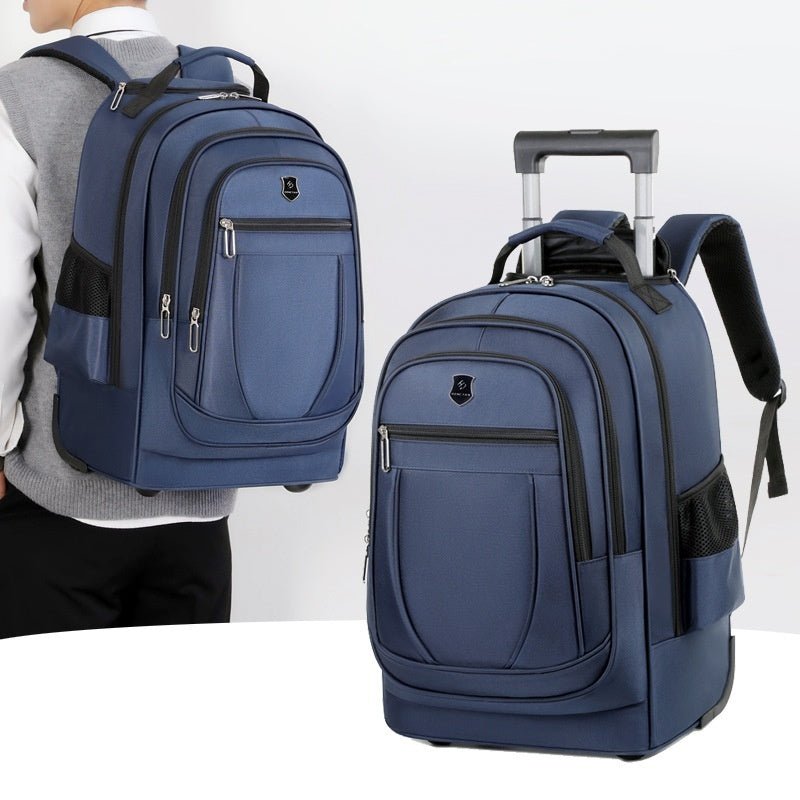 Large Capacity Drawbar Oxford Cloth Backpack - SMARTMARTNZ