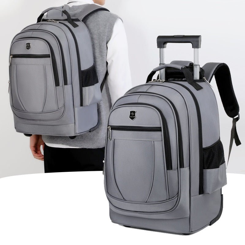 Large Capacity Drawbar Oxford Cloth Backpack - SMARTMARTNZ