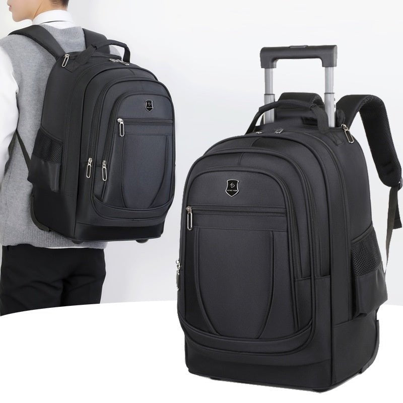 Large Capacity Drawbar Oxford Cloth Backpack - SMARTMARTNZ
