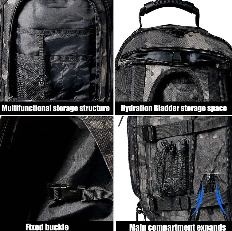 Large Tactical Backpack – Gym, Sport, Travel - SMARTMARTNZ