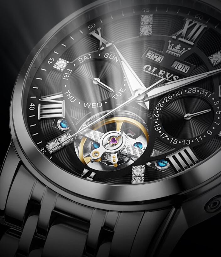 Luxury Men’s Mechanical Watch – Multi - Functional, Steel Belt, Business Classic - SMARTMARTNZ