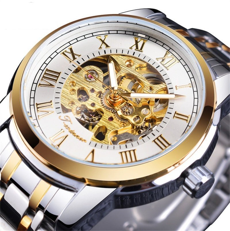 Manual Winding Mechanical Watch – Men’s Casual Fashion Style - SMARTMARTNZ