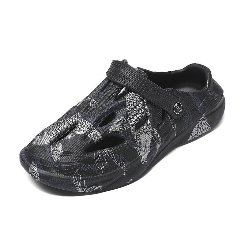 Men’s Camouflage Beach Sandals – Toe Cap & Outdoor Grip - SMARTMARTNZ