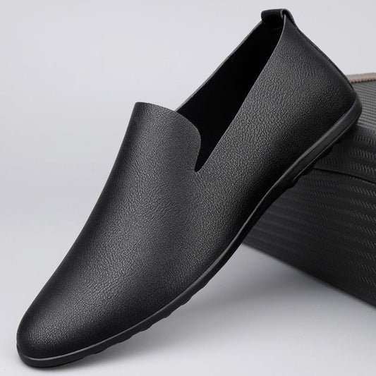 Men's Casual Leather Shoes Fashion Soft Gommino Low Top - SMARTMARTNZ