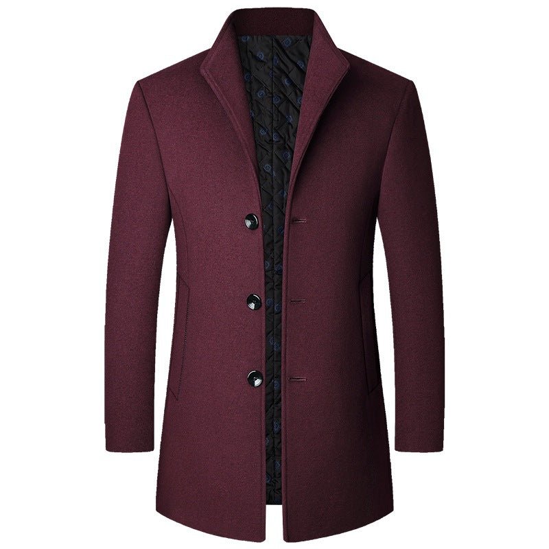Men’s Casual Wool Coat – Autumn & Winter Modern Fit Elegance - SMARTMARTNZ
