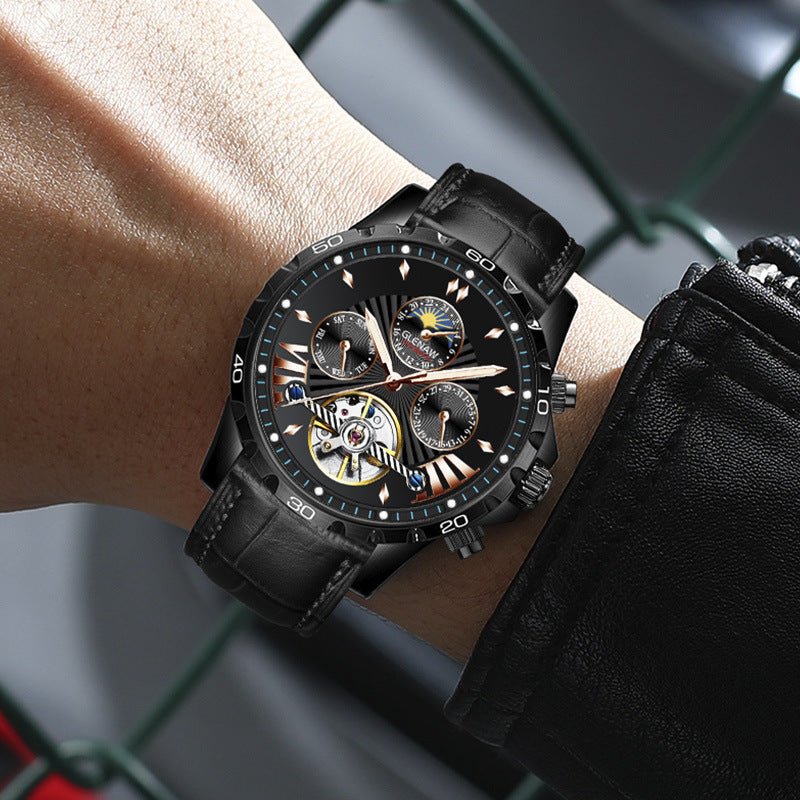 Men's Fashion Hollowed - out Watch Automatic Mechanical Watch - SMARTMARTNZ