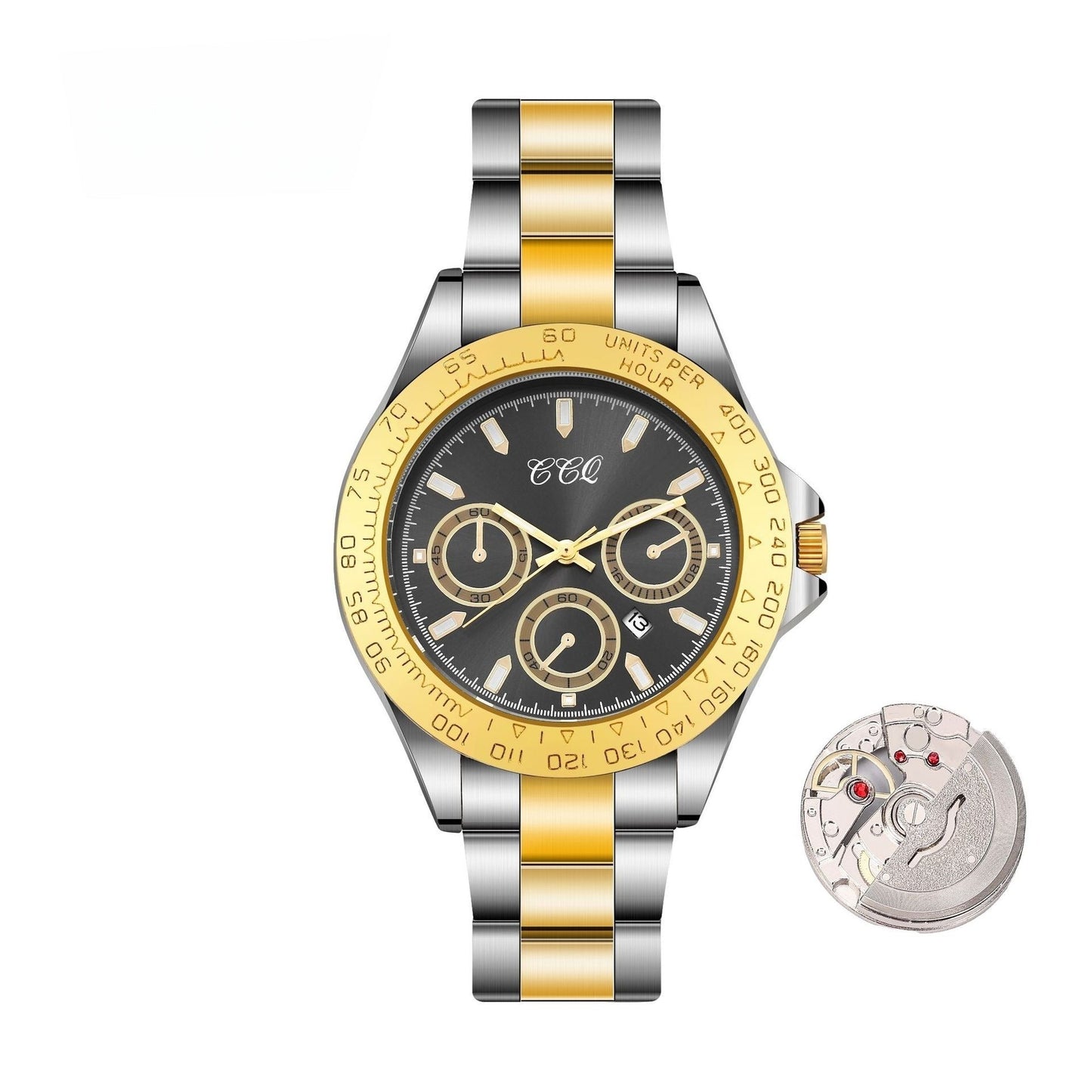 Men’s Gradient Gold Steel Watch - SMARTMARTNZ