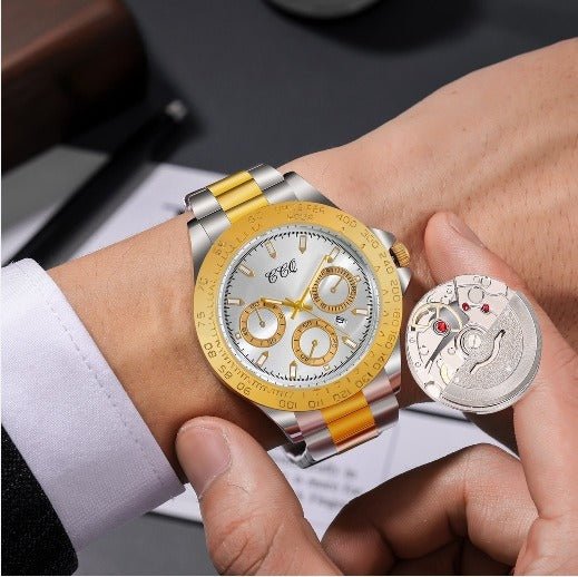 Men’s Gradient Gold Steel Watch - SMARTMARTNZ