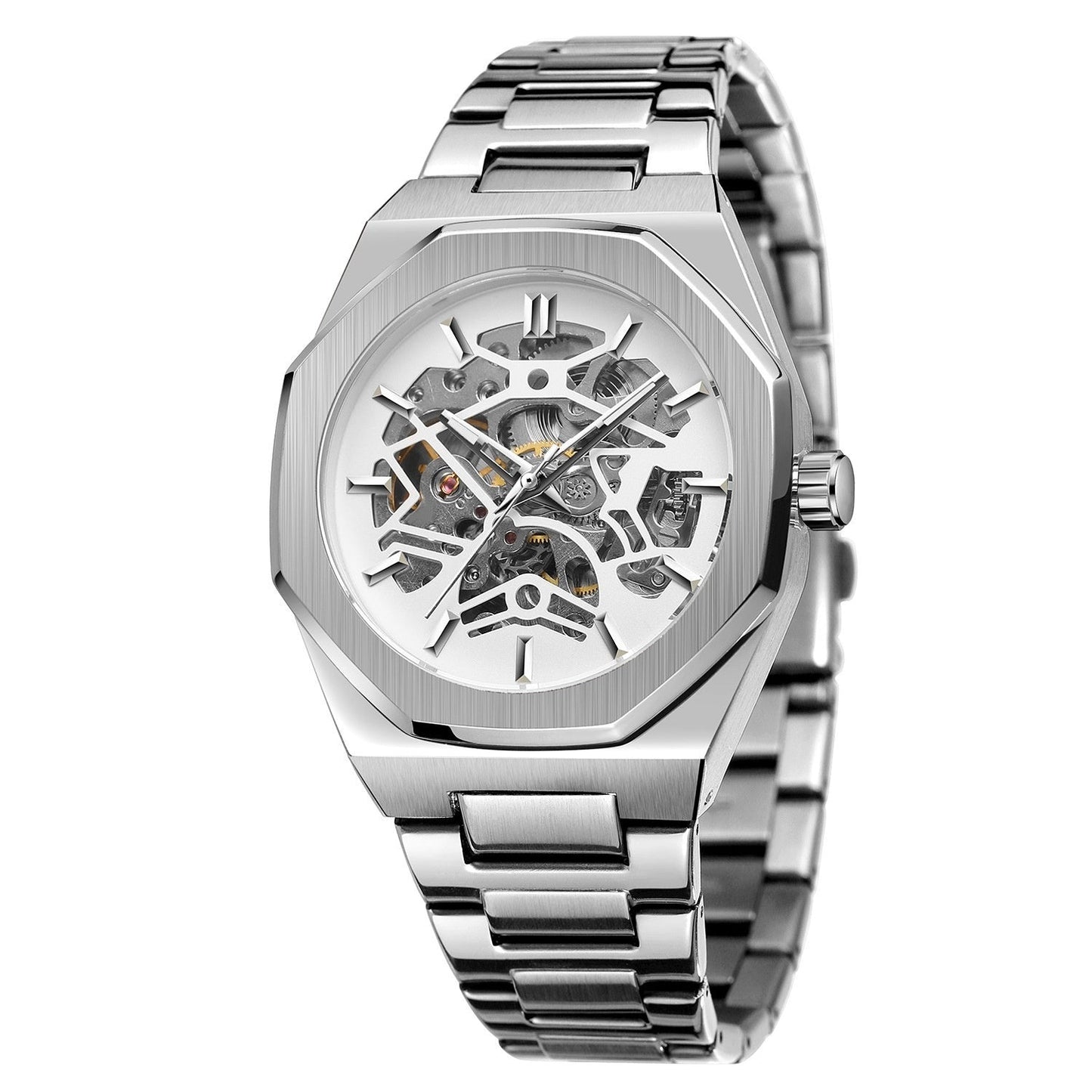 Men's Hollowed Fashion Casual Automatic Mechanical Watch - SMARTMARTNZ