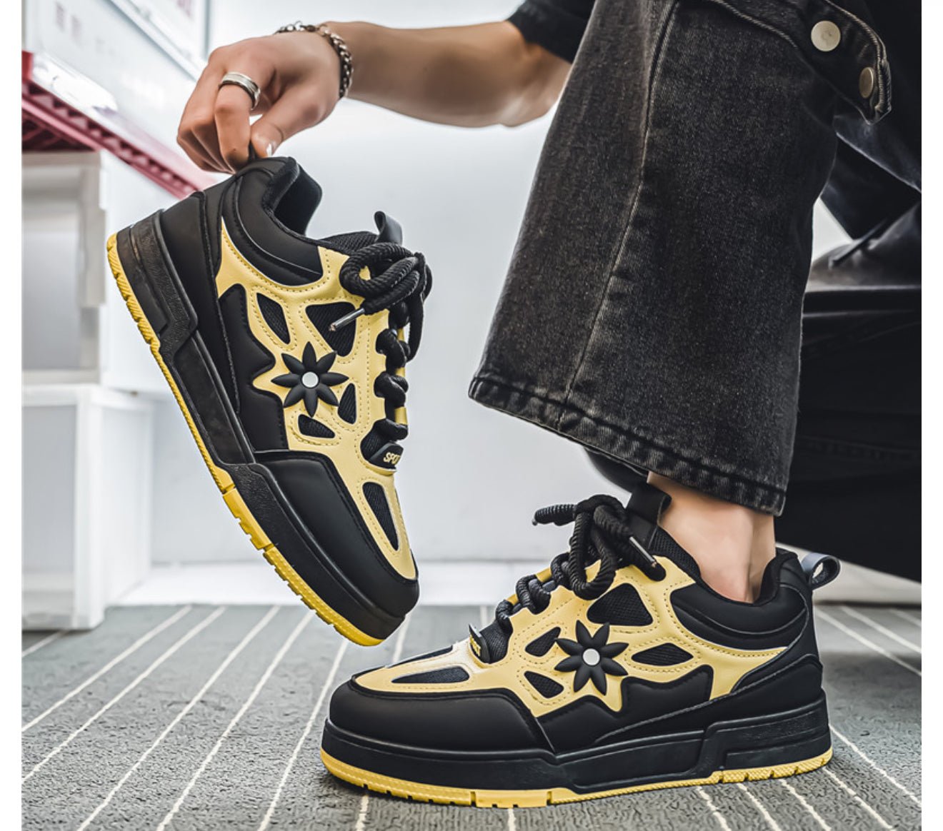 Men’s Korean Style Bread Shoes – Trendy Chunky Sneakers - SMARTMARTNZ