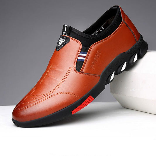 Men's Leather Shoes Leather Spring New Business Casual Soft - SMARTMARTNZ