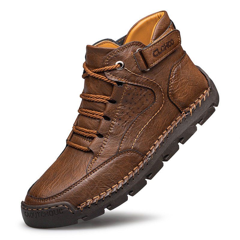 Men’s Martin Boots – Casual Leather Stitching Shoes - SMARTMARTNZ