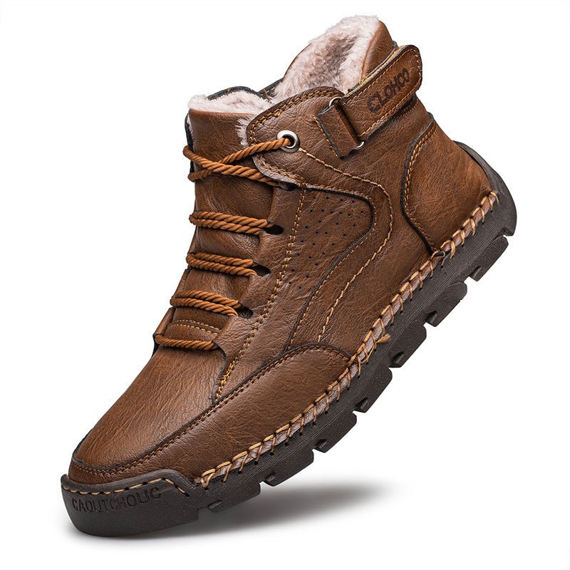 Men’s Martin Boots – Casual Leather Stitching Shoes - SMARTMARTNZ