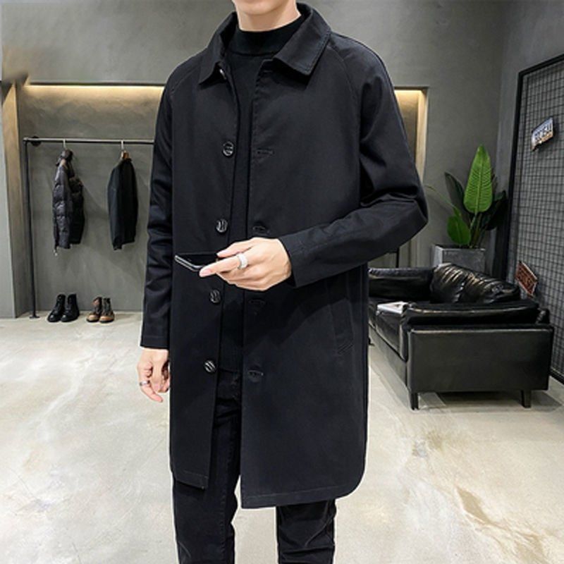 Men's Mid - length Loose Skin Trench Casual Thin Coat - SMARTMARTNZ
