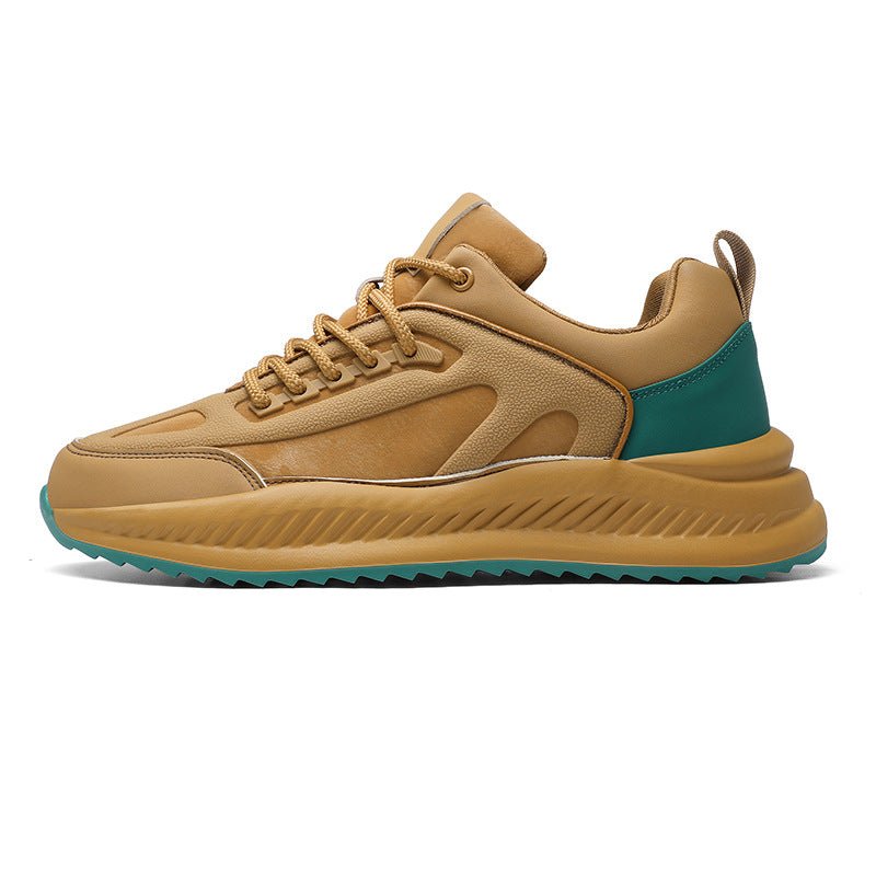 Men's Platform Lightweight Soft Sole Sports Leather Casual Sneakers - SMARTMARTNZ
