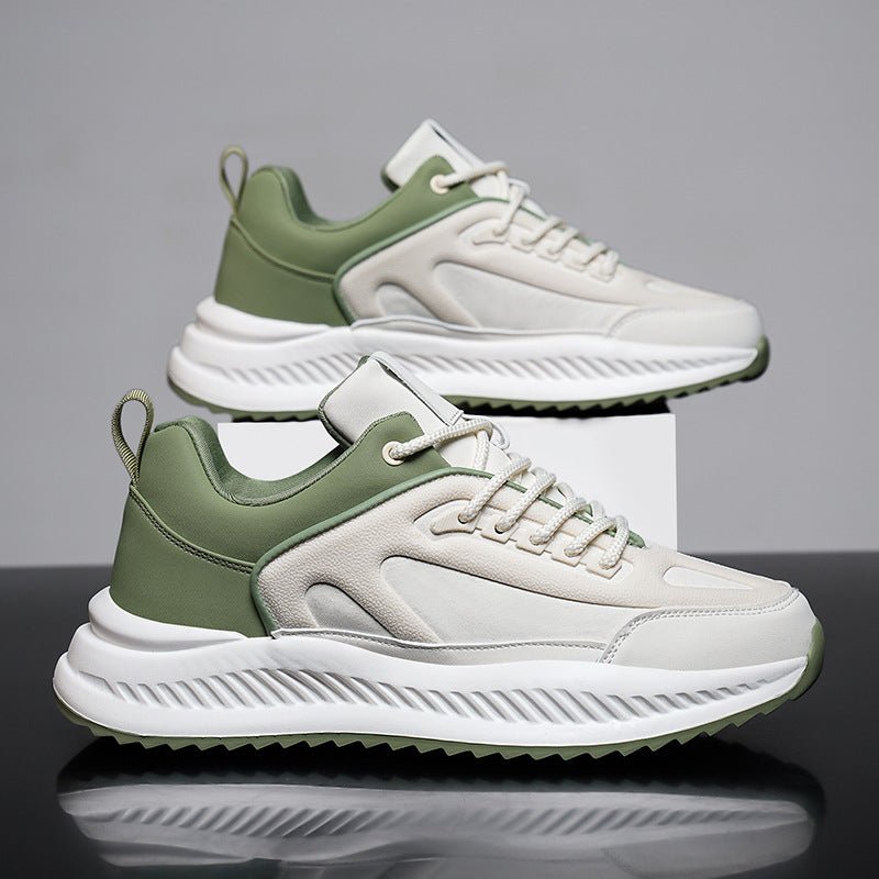 Men's Platform Lightweight Soft Sole Sports Leather Casual Sneakers - SMARTMARTNZ