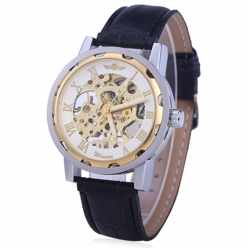 Men’s Retro Manual Mechanical Watch – Genuine Leather Strap - SMARTMARTNZ