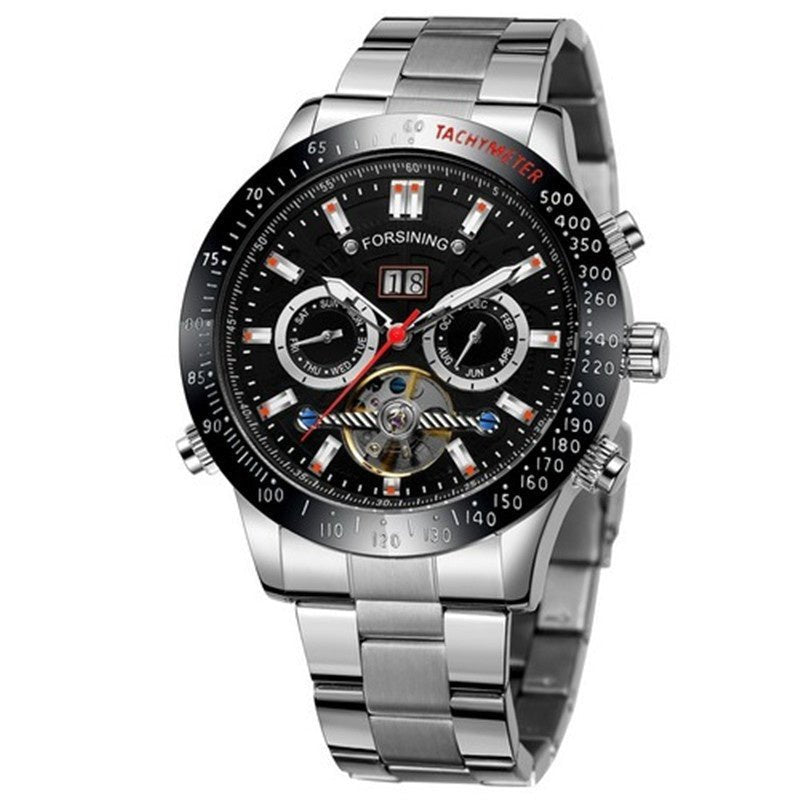 Men’s Tourbillon Automatic Watch – Casual Luxury with Multi - Function Dial - SMARTMARTNZ