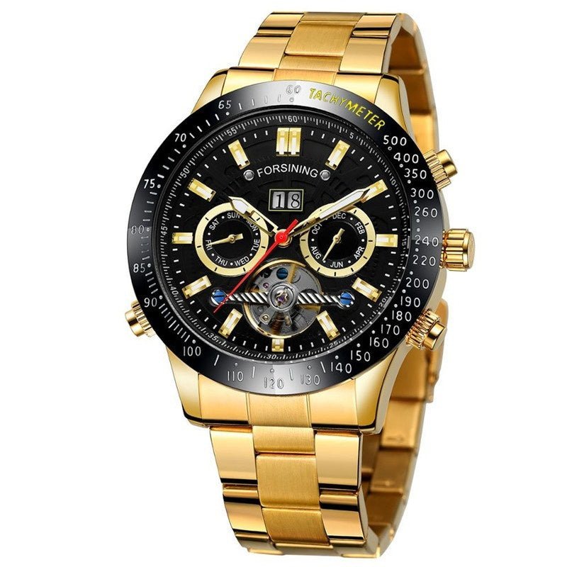 Men’s Tourbillon Automatic Watch – Casual Luxury with Multi - Function Dial - SMARTMARTNZ
