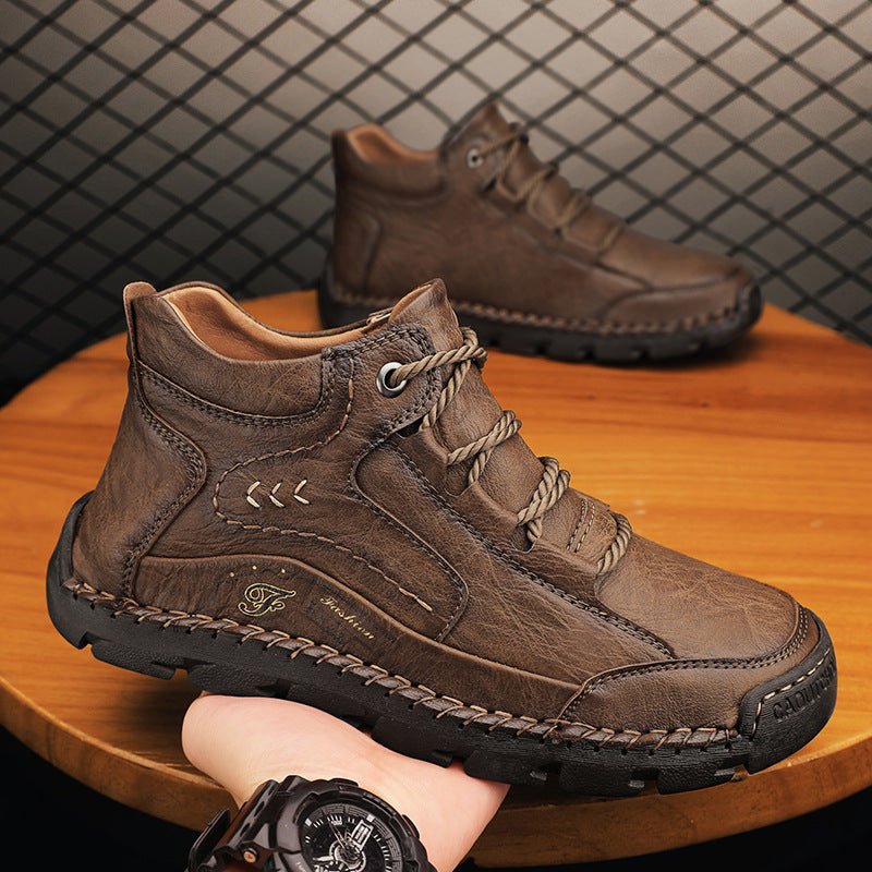 Men’s Warm Fleece Mid - Top Outdoor Cotton - Padded Shoes - SMARTMARTNZ
