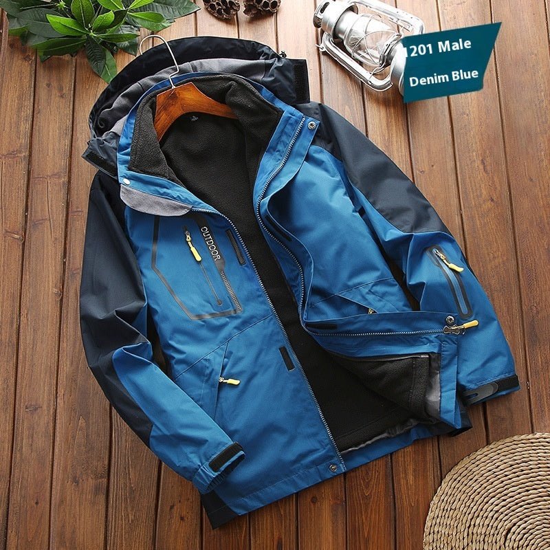 Men’s Warm Three - in - One Shell Jacket – Sporty, Functional & All - Season - SMARTMARTNZ