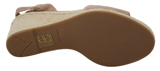 Prada Pink Suede Leather Ankle Strap Sandals - SMARTMARTNZ