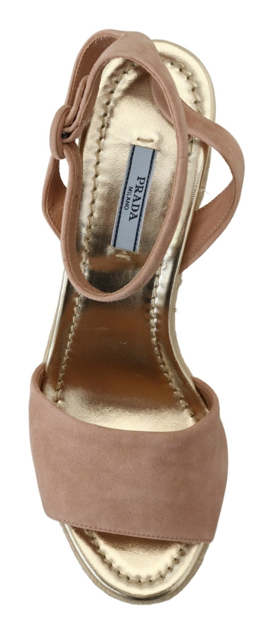 Prada Pink Suede Leather Ankle Strap Sandals - SMARTMARTNZ