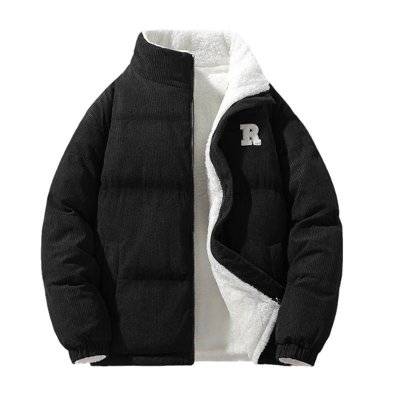 Premium Men’s Double - Sided Overcoat – Faux Cashmere Stand Collar - SMARTMARTNZ