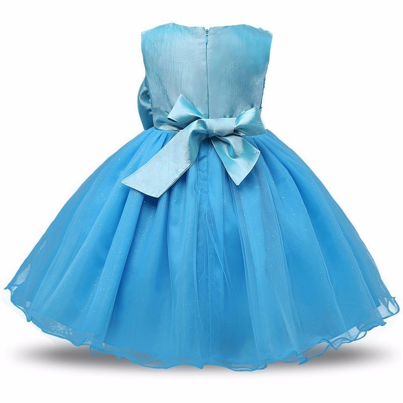 Princess Flower Girl Dress Summer Tutu Wedding Birthday Party Dresses - SMARTMARTNZ