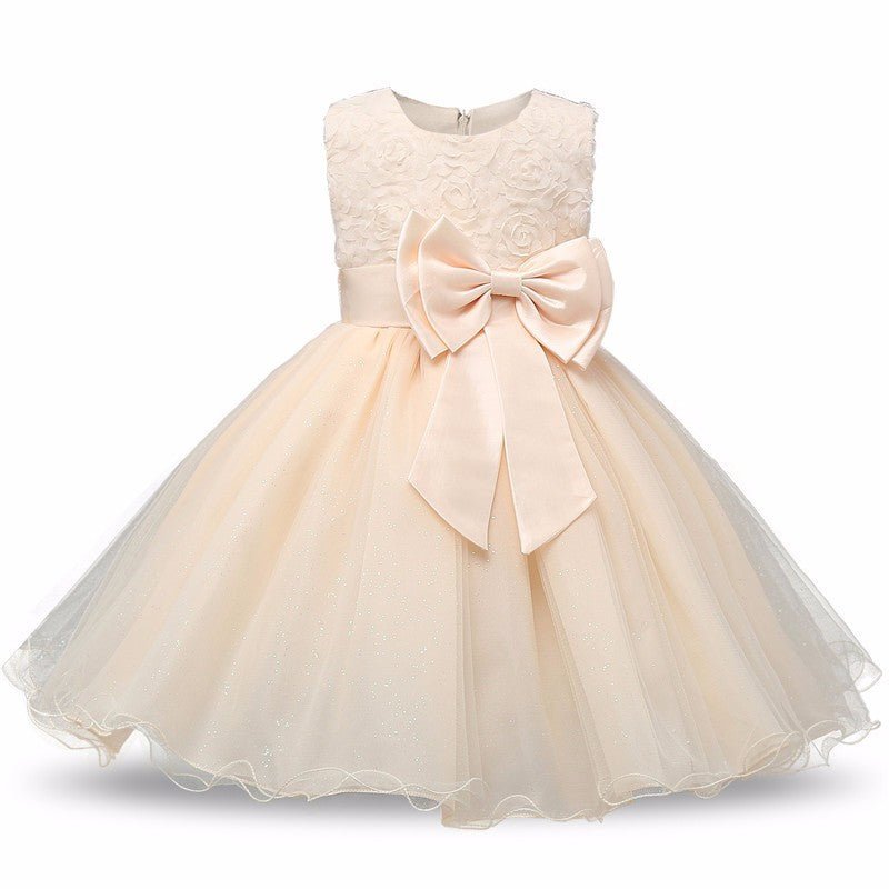 Princess Flower Girl Dress Summer Tutu Wedding Birthday Party Dresses - SMARTMARTNZ