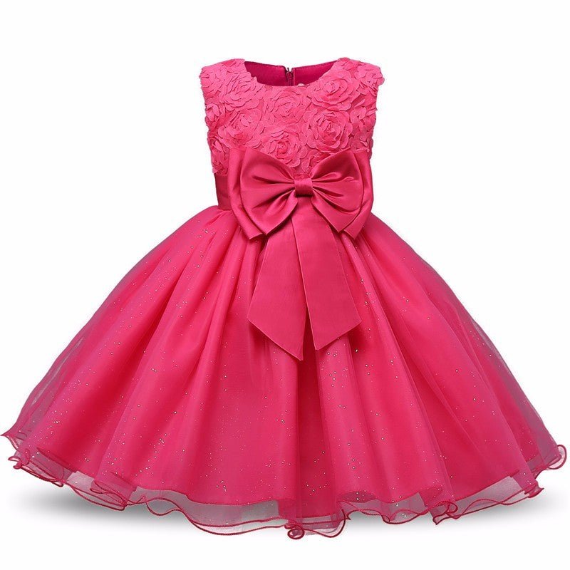 Princess Flower Girl Dress Summer Tutu Wedding Birthday Party Dresses - SMARTMARTNZ