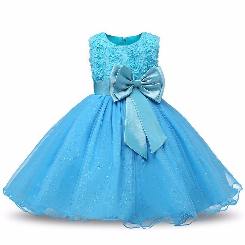 Princess Flower Girl Dress Summer Tutu Wedding Birthday Party Dresses - SMARTMARTNZ