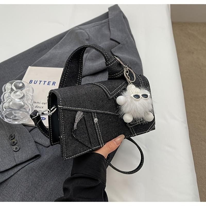Quilted Denim Chain Shoulder Bag – Stylish & Versatile - SMARTMARTNZ