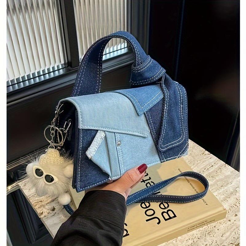 Quilted Denim Chain Shoulder Bag – Stylish & Versatile - SMARTMARTNZ