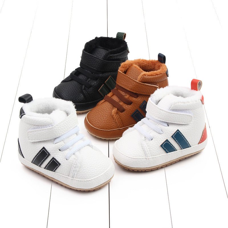 Sports Soft - sole Cotton Shoes High - top Baby Shoes Baby's Shoes - SMARTMARTNZ