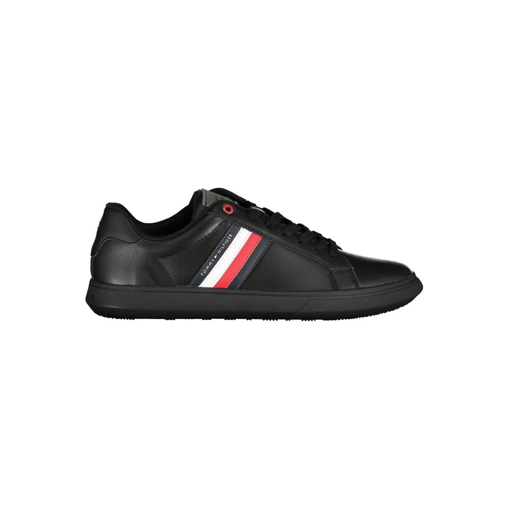 Tommy Hilfiger Chic Black Sneakers with Iconic Contrast Details - SMARTMARTNZ