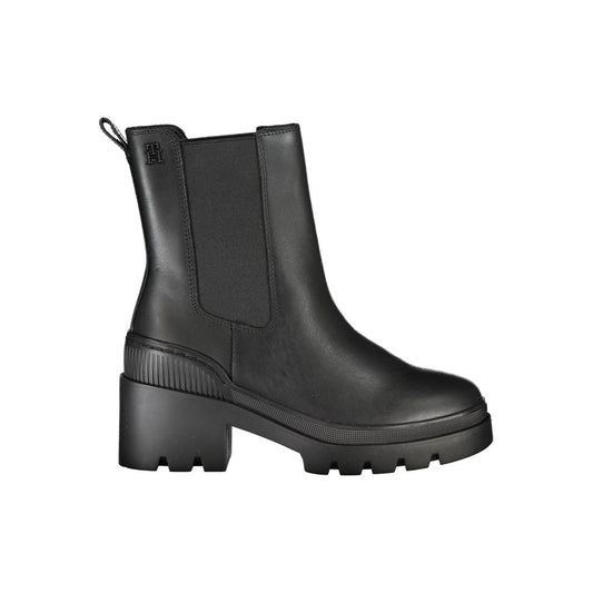 Tommy Hilfiger Chic Side Elastic Ankle Boots with Logo Detail - SMARTMARTNZ