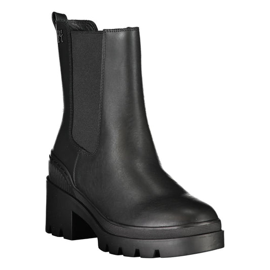 Tommy Hilfiger Chic Side Elastic Ankle Boots with Logo Detail - SMARTMARTNZ