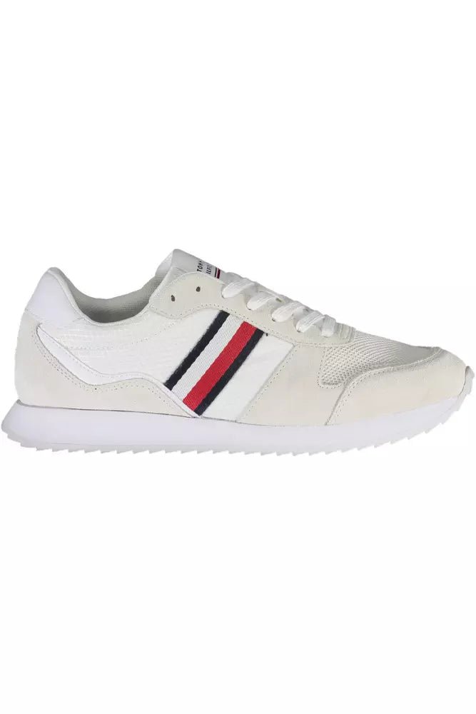 Tommy Hilfiger Eco - Conscious White Sneakers With Logo Accent - SMARTMARTNZ