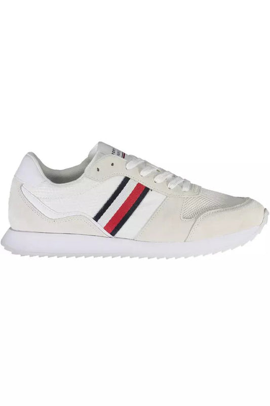 Tommy Hilfiger Eco - Conscious White Sneakers With Logo Accent - SMARTMARTNZ