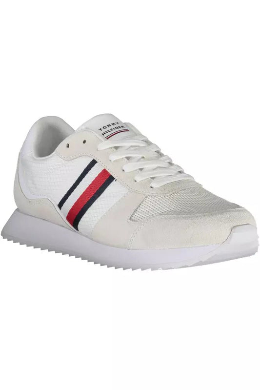 Tommy Hilfiger Eco - Conscious White Sneakers With Logo Accent - SMARTMARTNZ