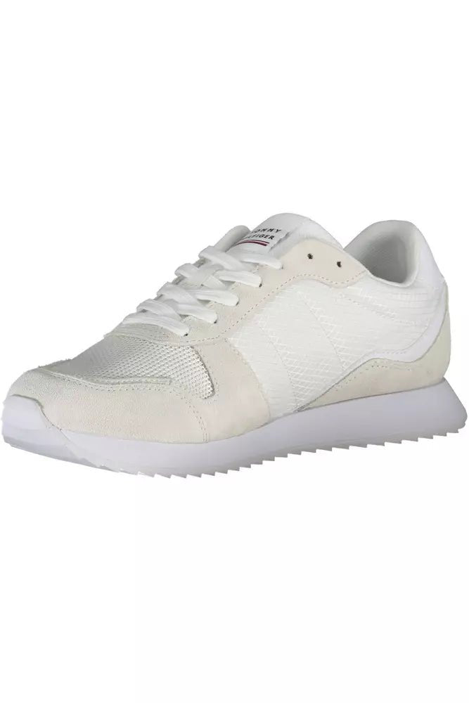 Tommy Hilfiger Eco - Conscious White Sneakers With Logo Accent - SMARTMARTNZ