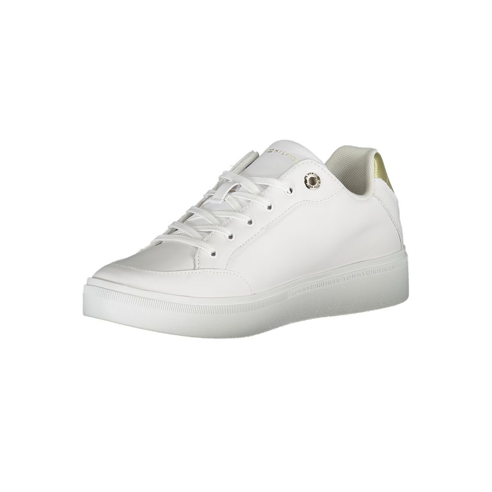 Tommy Hilfiger White Leather Women Sneaker - SMARTMARTNZ