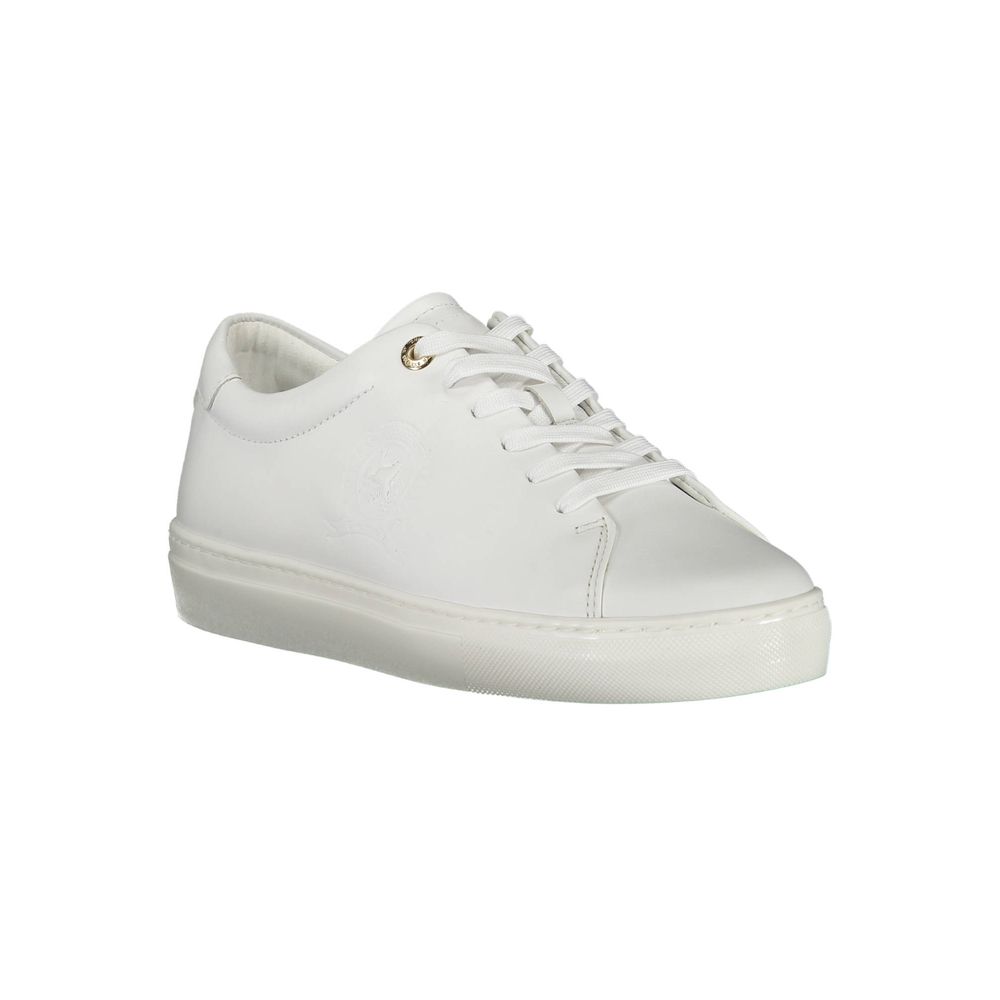 Tommy Hilfiger White Leather Women Sneaker - SMARTMARTNZ