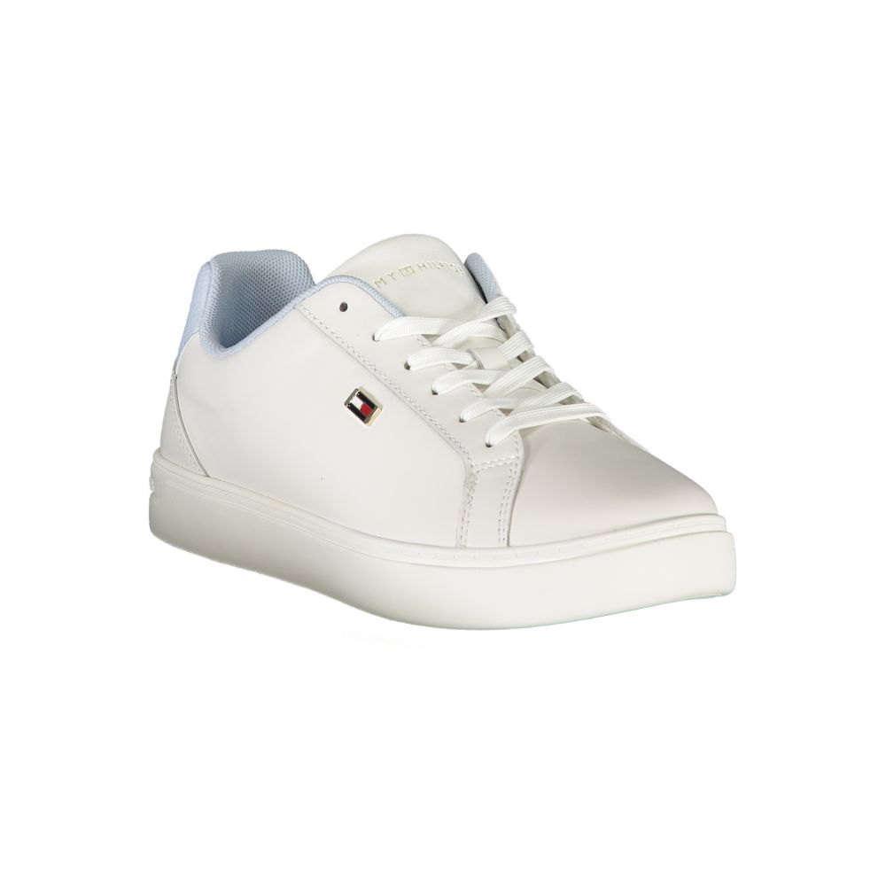 Tommy Hilfiger White Polyester Sneaker - SMARTMARTNZ