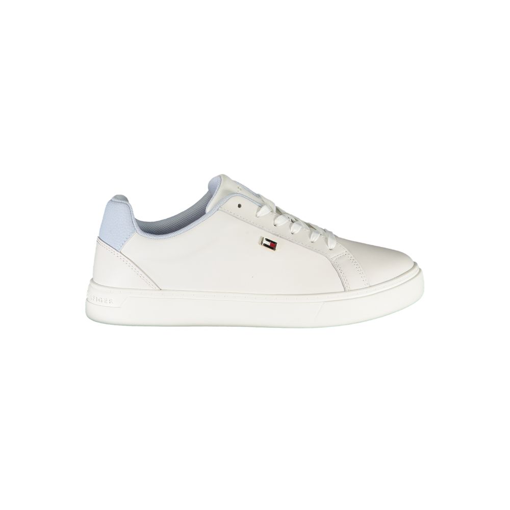 Tommy Hilfiger White Polyester Sneaker - SMARTMARTNZ